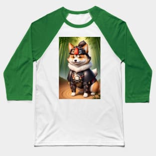 A cute samurai corgi dog #2 Baseball T-Shirt